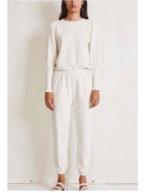 Apiece Apart Set 100% Organic Cotton Olimpio Sweatshirt & Joggers Size Small